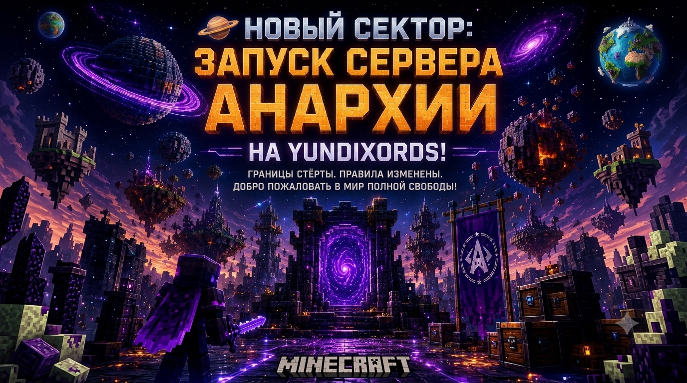 🪐 Новый сектор: Запуск Сервера Анархии на Yundixords!